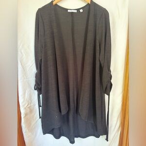Chico's Elegant Black Open Cardigan